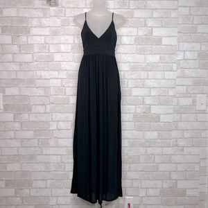 NWT Express Black Cami Maxi Dress Jumpsuit